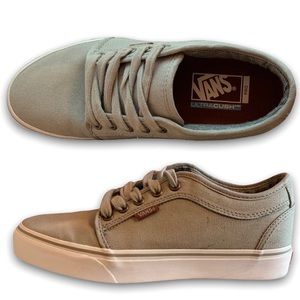 Vans Pro Chukka Low Ultra Cush Gray Canvas Mens Boys 6.5 skateboarding shoe